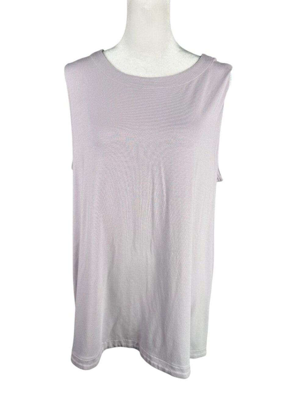 J Jill XLP Wearever Layering Tank Top Sleeveless Tunic Purple Side Slits PXL